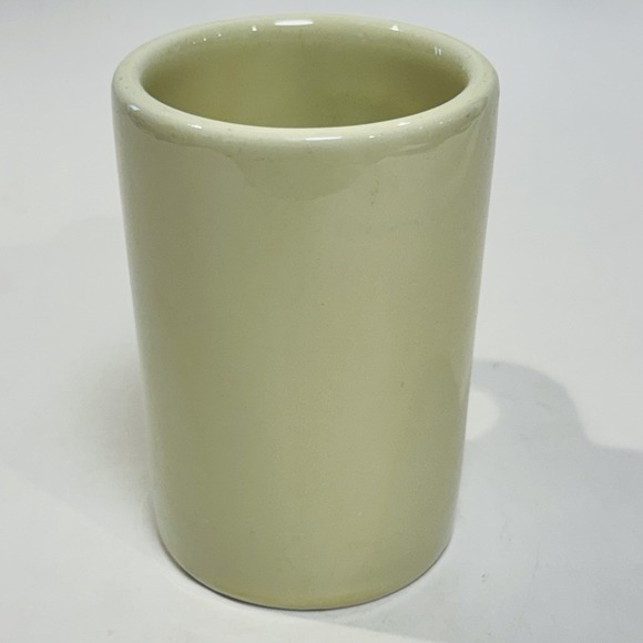 Vintage Hall Brand Coffee Cup Mid Century Off White Diner Mug Heavy Made In USA - Picture 4 of 8